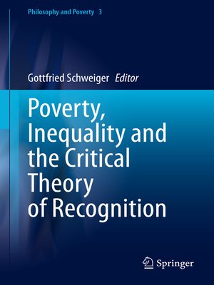 cover image of Poverty, Inequality and the Critical Theory of Recognition